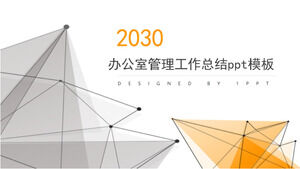 Modèle ppt de résumé du travail de gestion de bureau