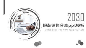 Giyim satış paylaşımı ppt şablonu