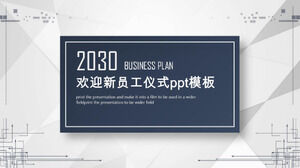Modelo de ppt de cerimônia de novo funcionário de boas-vindas