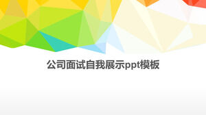 Company interview self presentation ppt template