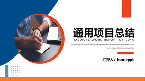 Templat ppt kasus ringkasan proyek