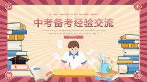 Kırmızı çizgi film lise giriş sınavına hazırlık deneyimi değişim sonuçları analiz raporu tema sınıf toplantısı ppt şablonu