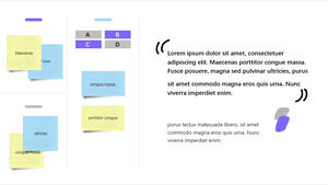 立體紙筆記PPT文本框素材