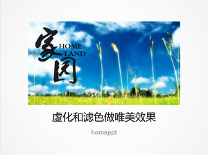 طمس صورة PPT ومعالجة تأثير مرشح الألوان