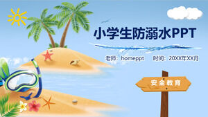 Scarica il modello PPT per gli studenti delle scuole primarie, la prevenzione dell'annegamento, l'educazione alla sicurezza, la lezione a tema