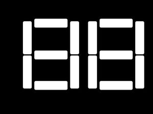 LED 전자 시계 ppt 애니메이션 템플릿