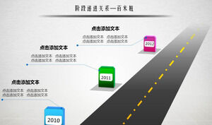 Темно-серая стадия прогрессивных отношений Графика PPT