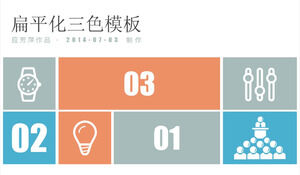 องค์ประกอบอักขระหน้า 39 สีส้มสีน้ำเงิน แผนภูมิ PPT ที่สวยงาม