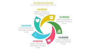 Colore rotante vortice giustapposizione relazione grafica PPT