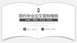 Daumenkino kreative minimalistische Dissertationsverteidigung allgemeine ppt-Vorlage