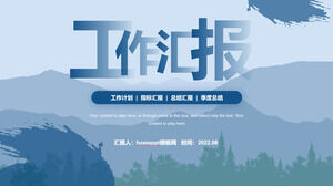 Prosty i fajny szablon raportu z pracy wiatrowej ogólny szablon ppt