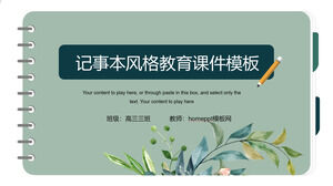 Șablon ppt de cursuri educaționale în stil Notepad