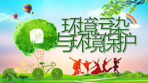 環境污染與環保公益知識演示PPT模板