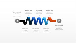 Freccia progressiva relazione ppt infografica (12 foto)