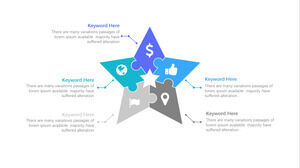 ขั้นตอนวงจรอินโฟกราฟิกปริศนา ppt แบบก้าวหน้าแบบก้าวหน้า (12 ภาพ)