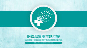 Hospital department QCC quality control circle PPT template