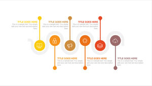 Красочная диаграмма визуализации временной шкалы