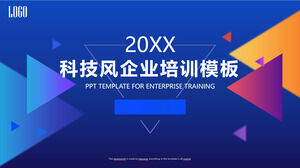 Modelo de PPT geral da indústria eólica de tecnologia azul