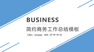 Mid-year summary work report simple business PPT template