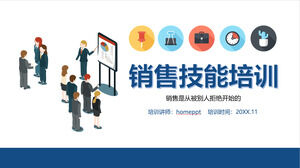 Sales staff skills training PPT template