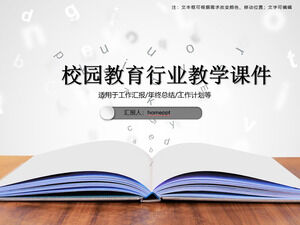 الحرم الجامعي صناعة التعليم التدريس قالب باور بوينت