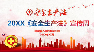 安全生产法宣传周PPT课件PPT模板