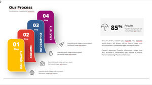 อินโฟกราฟิก PPT สามมิติขนาดเล็กที่มีสีสัน