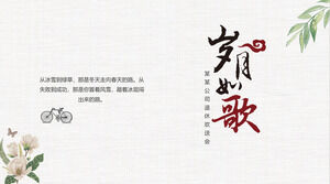 Anos como uma música tema empresa aposentadoria festa de despedida PPT