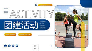 College student group building activity planning ppt template