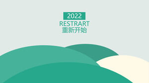 Zielony super wykwintny szablon podsumowania pracy PPT