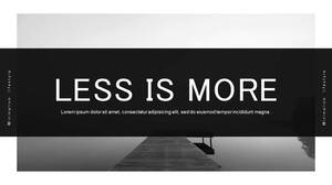 Basit ve zarif gri ve siyah basit moda PPT şablonu