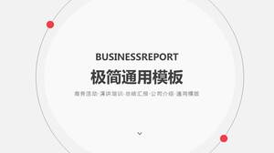 Siyah ve kırmızı minimalist tasarım çok işlevli evrensel PPT şablonu