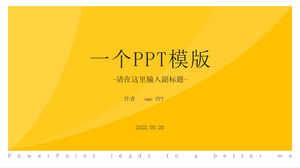 Template PPT multifungsi kuning sederhana