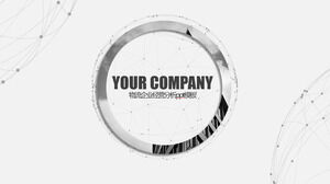 Plantilla ppt de análisis empresarial empresarial de logística de moda de ambiente simple