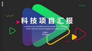 Szablon raportu z projektu firmy technologicznej PPT