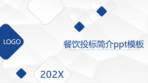 Șablon ppt de introducere a ofertei de catering atmosferă simplă și proaspătă