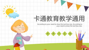 Karikatür eğitimi evrensel ppt şablonu öğretimi