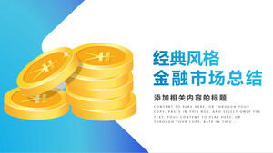 Klasik tarz finansal piyasa çalışması özet raporu ppt şablonu