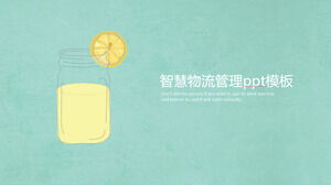 Modello ppt di gestione della logistica intelligente di moda fresca e semplice