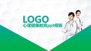 Свежая и практичная атмосфера шаблона п.п. по обучению психическому здоровью