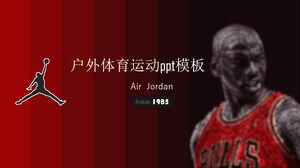 Modello ppt per sport all'aria aperta con atmosfera di moda fresca