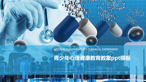 Modny świeża atmosfera szablon lekcji edukacji zdrowia psychicznego dla młodzieży ppt