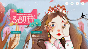 Șablon PPT de 8 martie Ziua Reginei Ziua Femeii