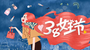 Modelo de PPT para o Dia da Mulher do Dia da Rainha 8 de março (6)