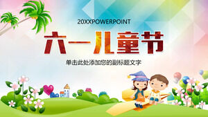 Çocuk Bayramı tatil kutlama olay planlama PPT şablonu