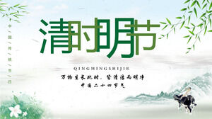 La saison du balayage des tombes pleut successivement Modèle PPT du festival du balayage des tombes