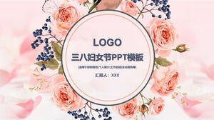 يوم 8 مارس يوم المرأة الرومانسي قالب PPT