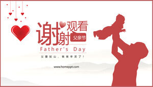 Minnettar baba sevgisi - Babalar Günü ppt şablonu