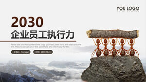 Enterprise employee executive power PPT template