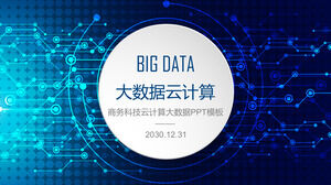 Modello PPT generale del settore del cloud computing per big data